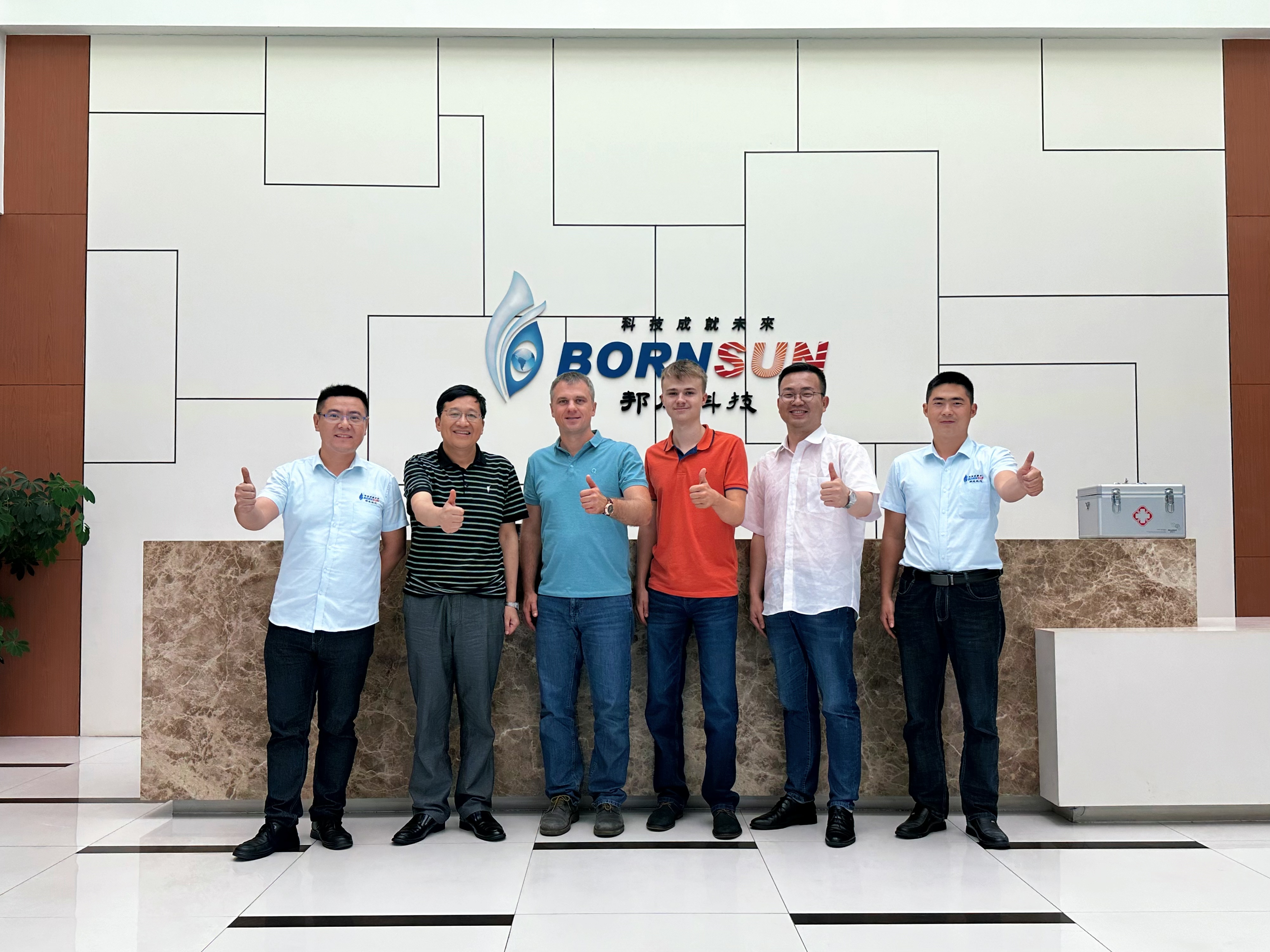 Russian Customer Alexey Visited BORNSUN for Co-operation and  Communication